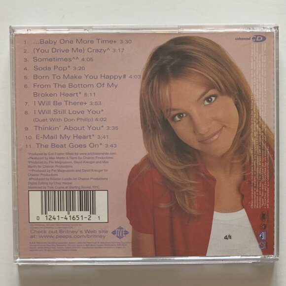 Britney Spears - ...Baby One More Time (CD, 1999, Jive) Enhanced CD - Picture 2 of 5